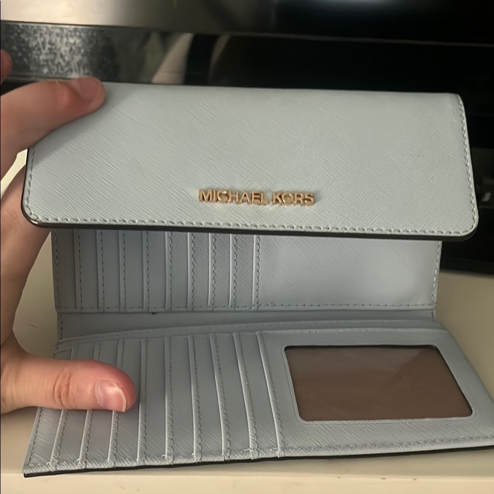 Michael Kors Light Blue Wallet